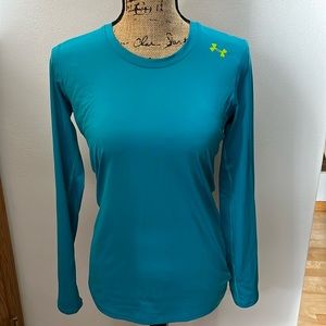 Under Armour teal heat gear top